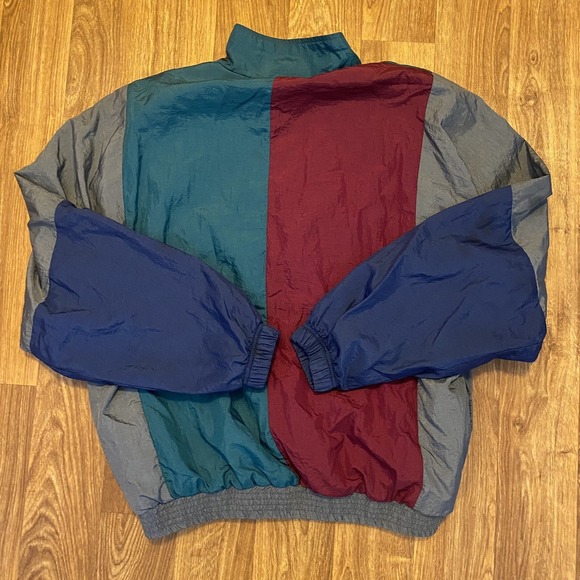 Vintage 90s Todd‎ 1 Jacket Windbreaker Full Zip Multicolor Adult Size XL - Picture 2 of 4